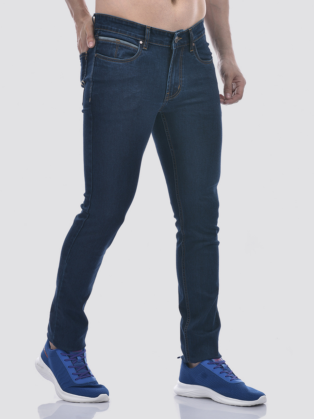 Numero Uno Men Blue Skinny Fit Sustainable Jeans